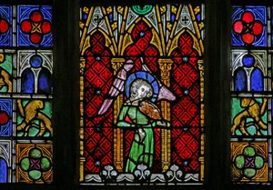 Raam met Engel, ca. 1320, 14e-20e eeuw